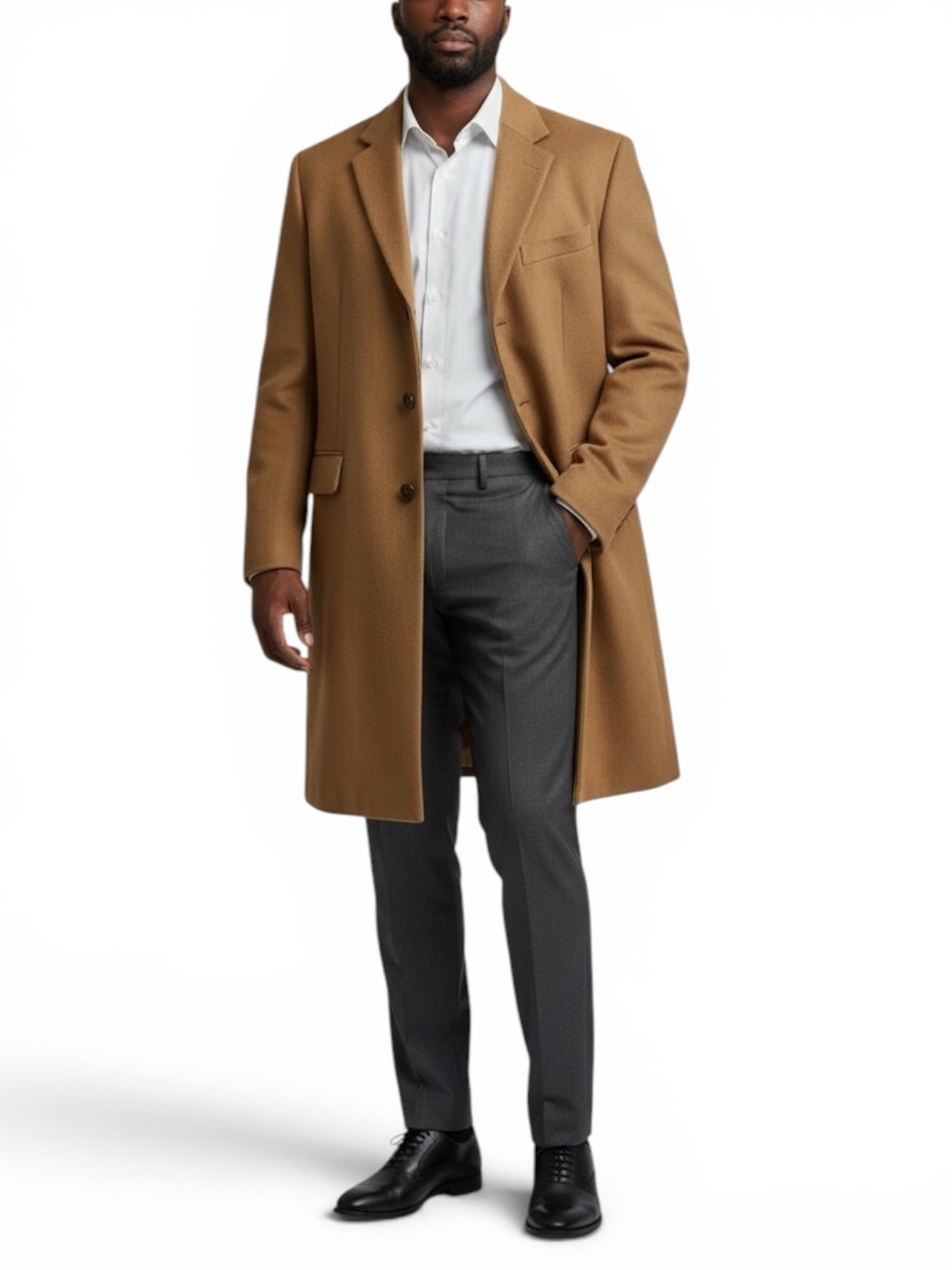 VTG Harrods Cashmere Trench Coat. Size M
